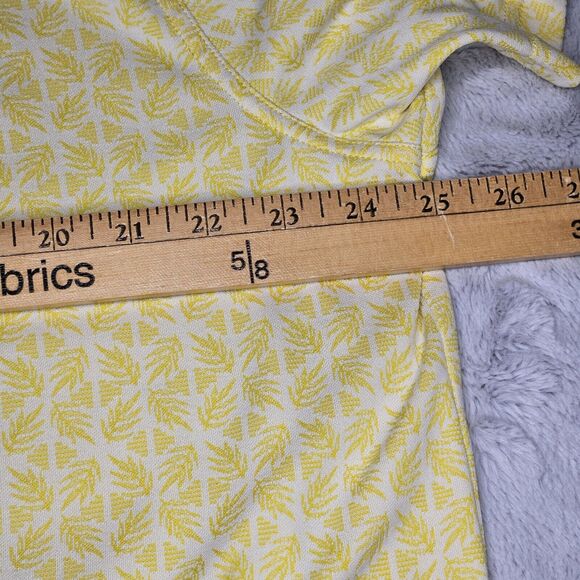 Windham Pointe Shirt Polo Mens XL Yellow Leaf/geometric Pattern Beach Golf - Picture 3 of 7